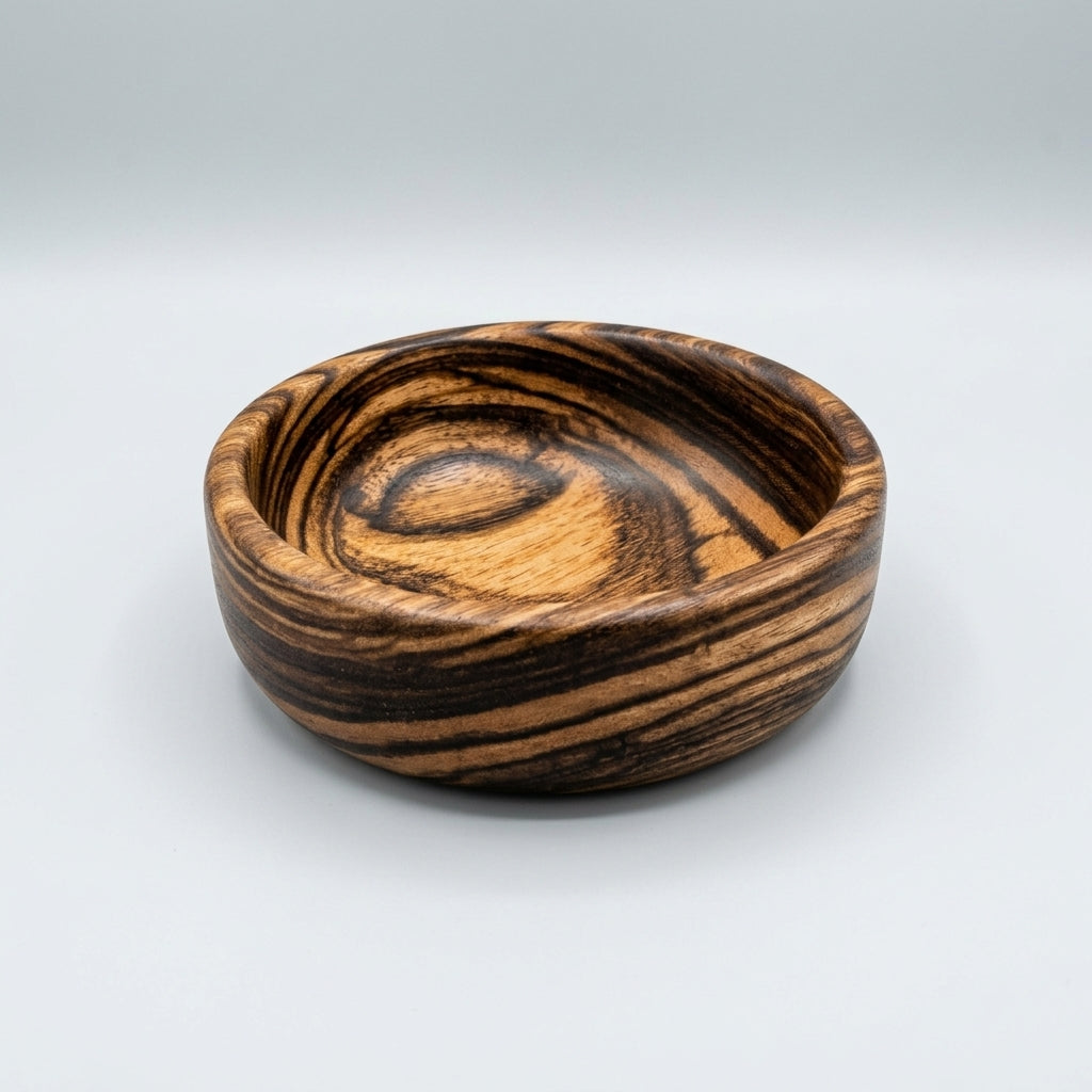 Hand-Turned Zebra Wood Bowl