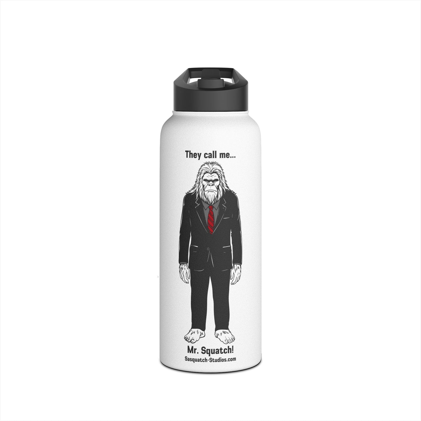 Mr. Squatch Stainless Steel Water Bottle, Standard Lid