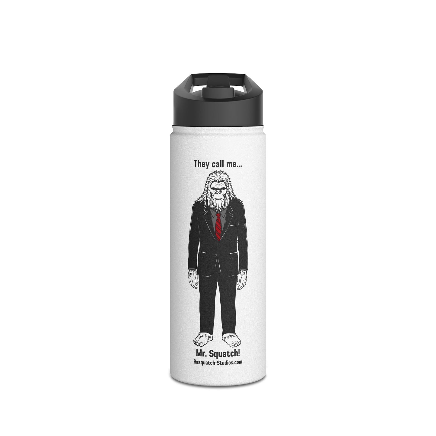 Mr. Squatch Stainless Steel Water Bottle, Standard Lid