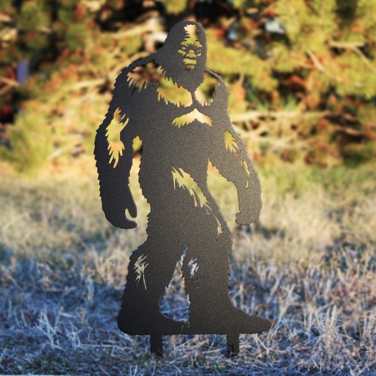 Sasquatch Metal Silhouette