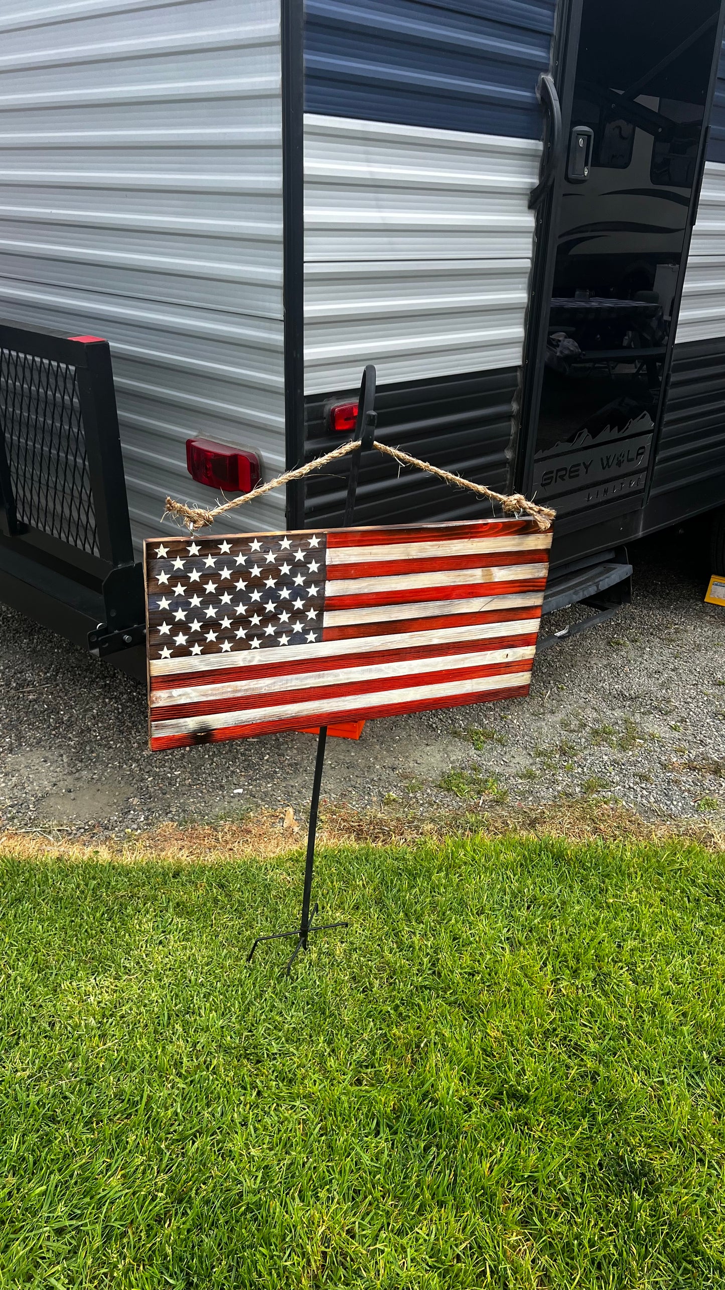 Rustic American Flag