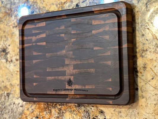 Pure Walnut End Grain Cheese/Chopping Board