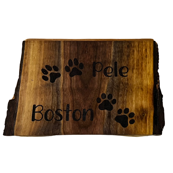 Custom 6" Live Edge Sign