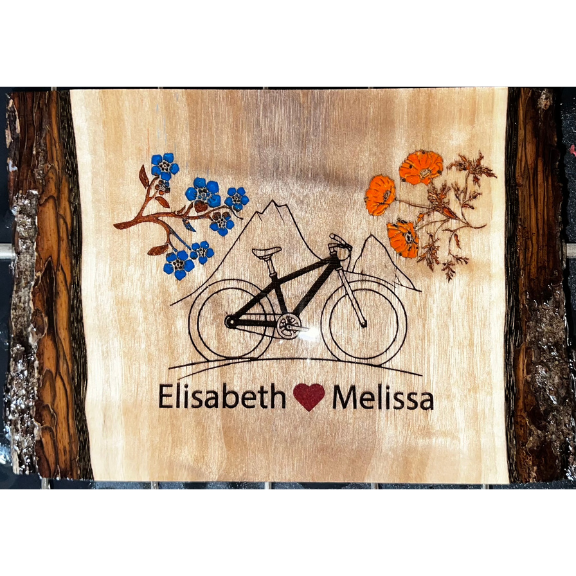 Custom 6" Live Edge Sign