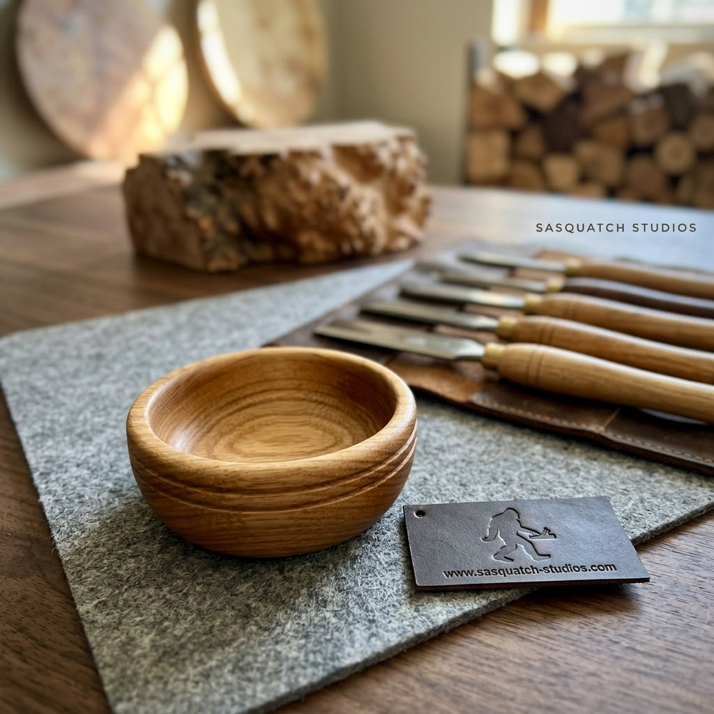 Hand-Turned Wooden Pinch Bowl - Jewelry & Spice Bowl