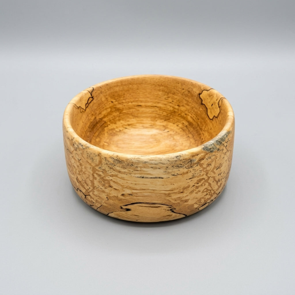 Hand-Turned Spalted Maple bowl